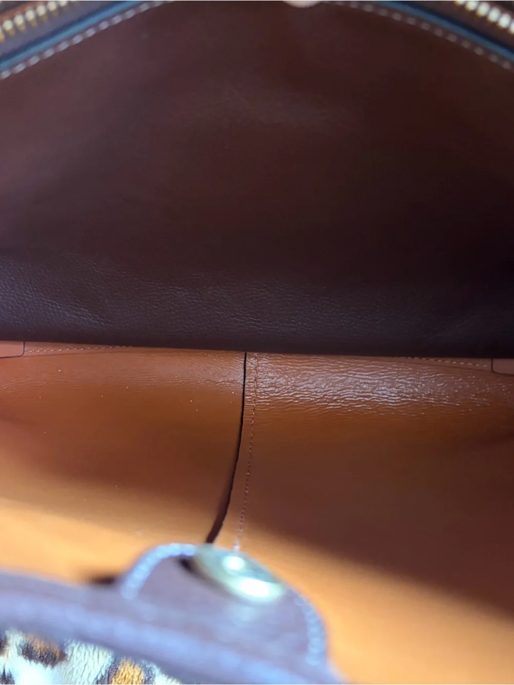Coach Pebbled Leather Shoulder Bag in Dark Brown